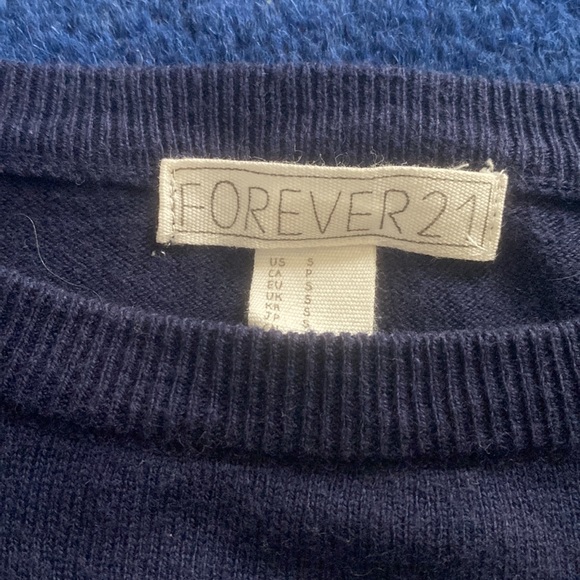 Nautical Crew Neck Sweater light weight Sm. Anchor El Capitan #forever21 #JCrew - Picture 2 of 4